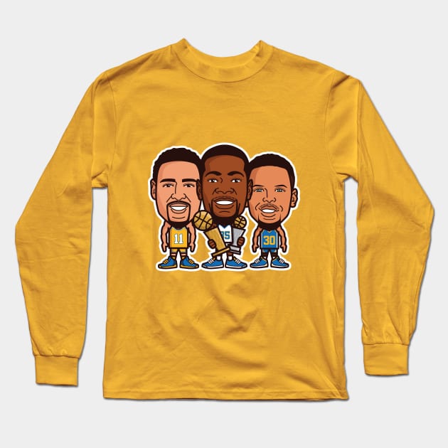 GSW Champs Long Sleeve T-Shirt by TomMillerART